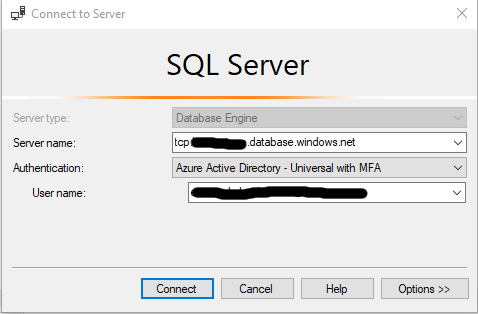 Login to SQL server